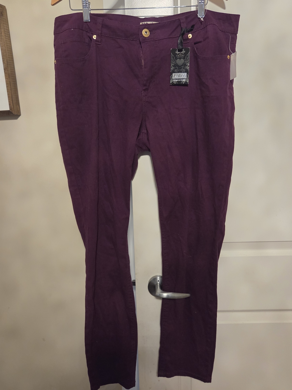 ZCO Women’s Slim-Fit Jeans in Deep Plum